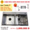 Chậu rửa chén inox 8245D giá rẻ - anh 1